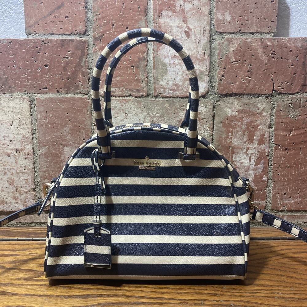 Kate Spade 2-Way Bag Navy & White